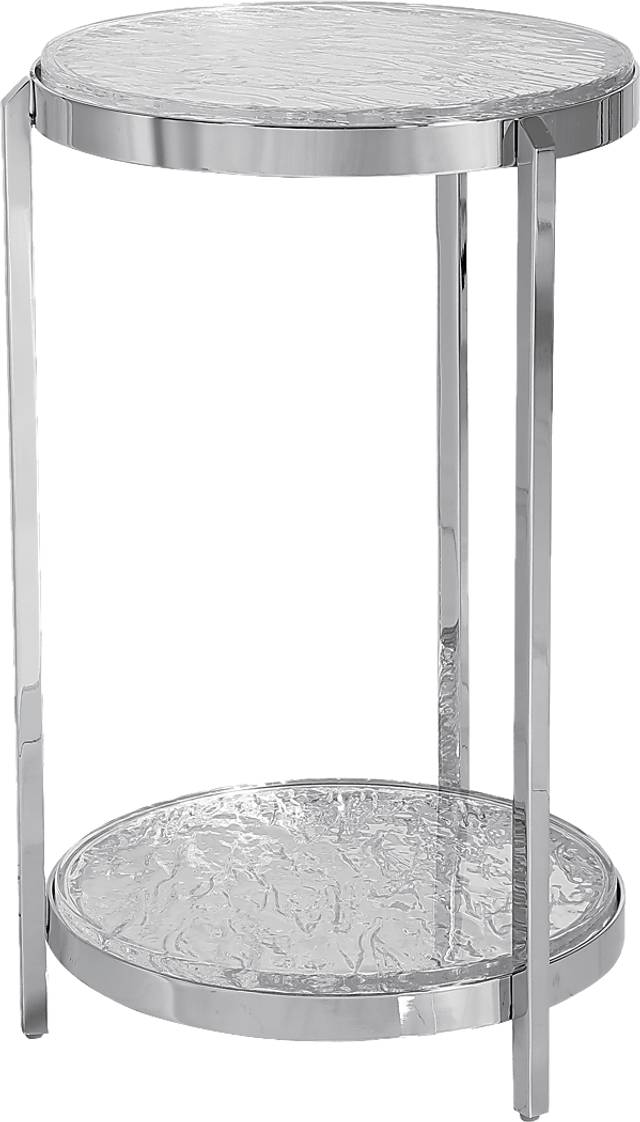 Roundfield Silver Accent Table - Thumbnail - Image 1