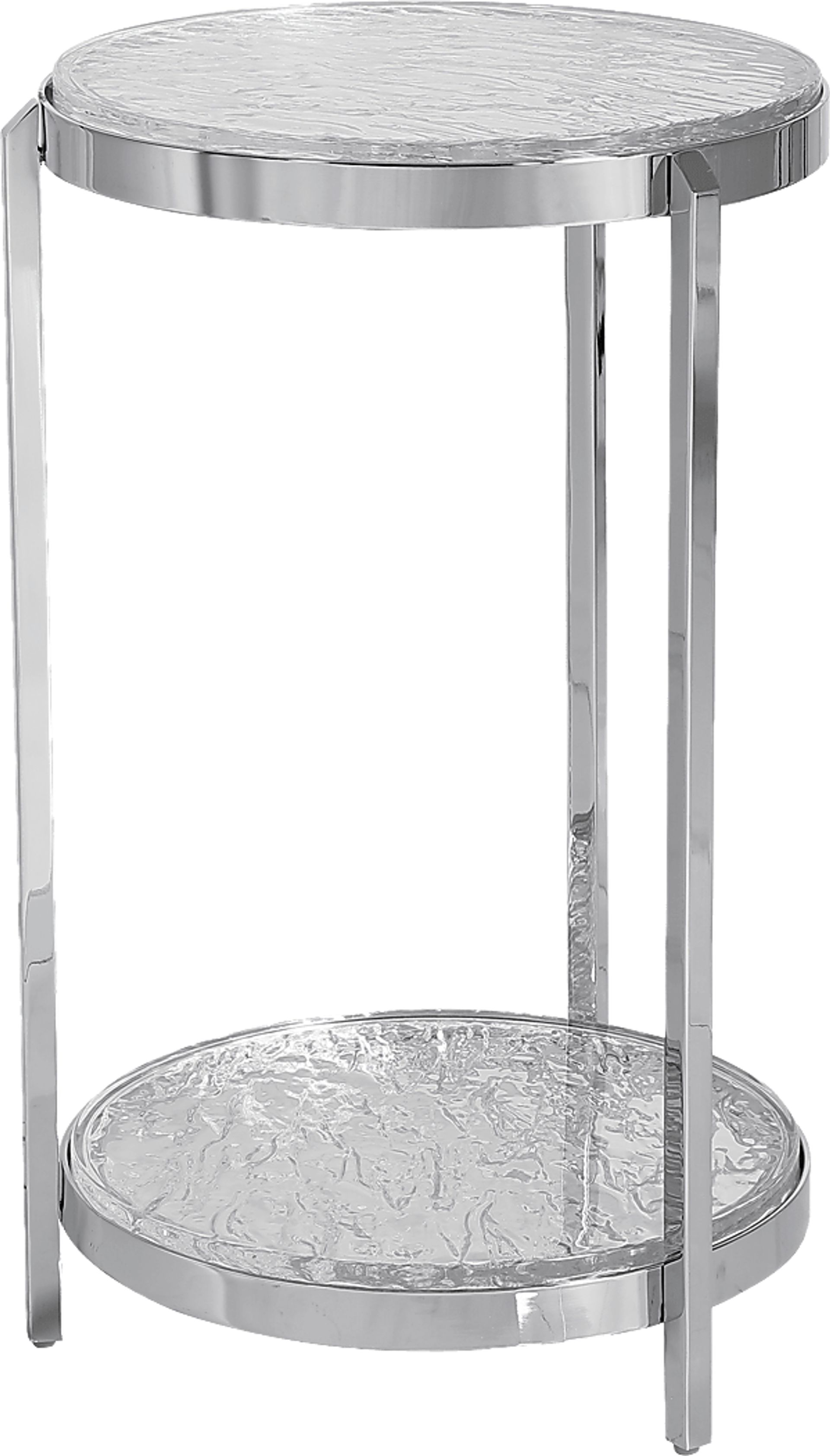 Roundfield Silver Accent Table - Image 1
