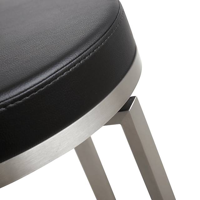 Rourke Black Counter Height Swivel Stool, Set of 2 - Thumbnail - Image 2