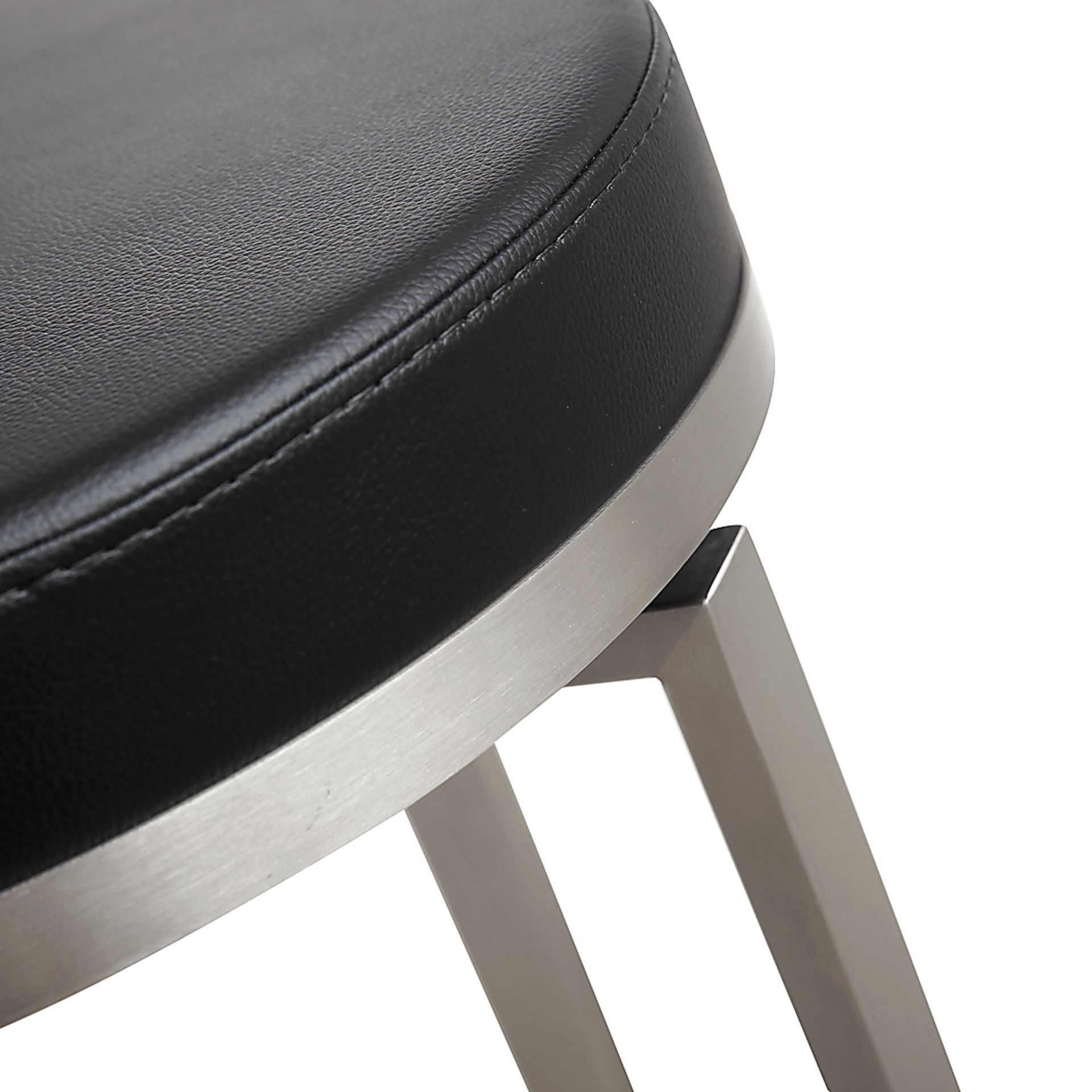 Rourke Black Counter Height Swivel Stool, Set of 2 - Image 2