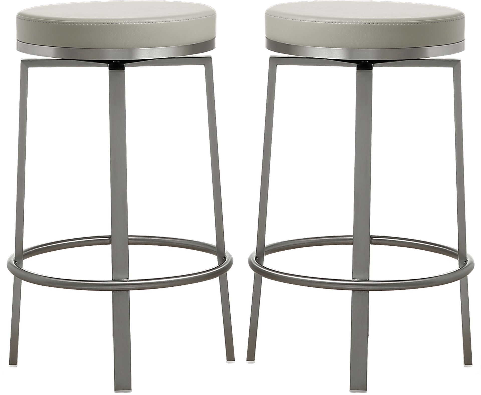 Rourke Gray Counter Height Swivel Stool, Set of 2 - Image 1