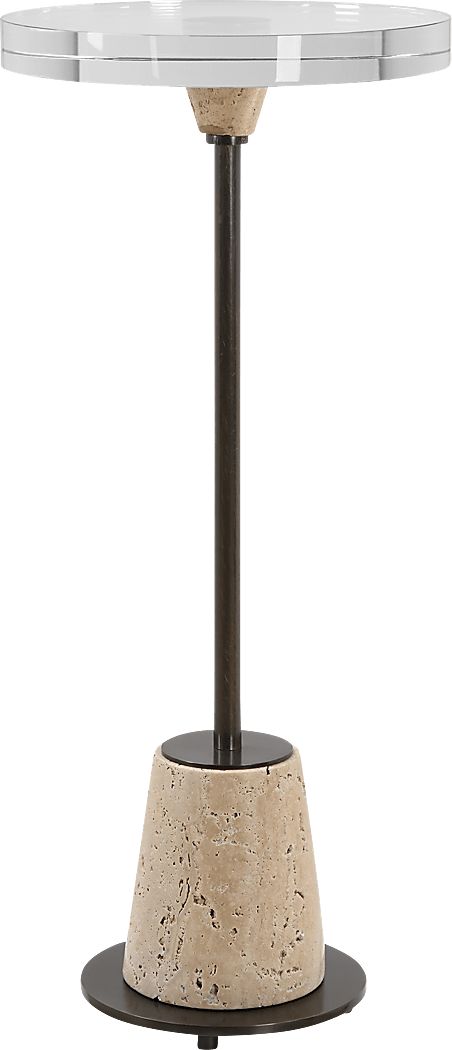 Rouya Bronze Accent Table