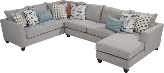 Rover Ridge Gray 4 Pc Sectional Living Room - Thumbnail - Image 3