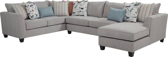 Rover Ridge Gray 4 Pc Sectional Living Room - Thumbnail - Image 2