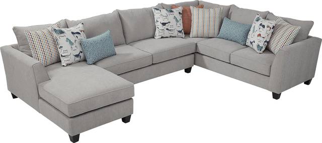 Rover Ridge Gray 6 Pc Sectional Living Room - Thumbnail - Image 3