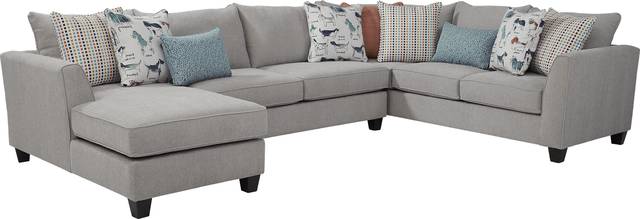 Rover Ridge Gray 6 Pc Sectional Living Room - Thumbnail - Image 2
