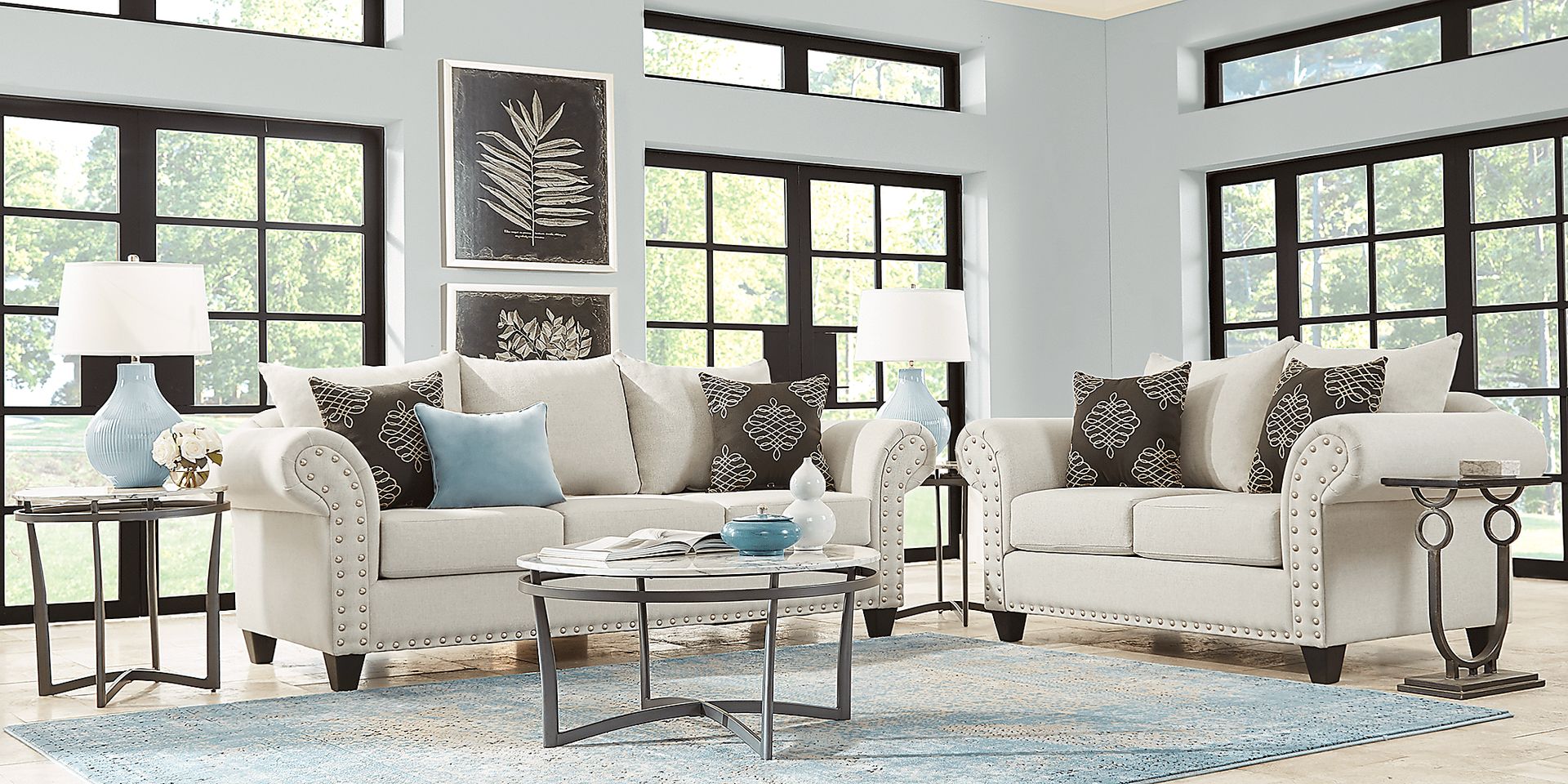 Rowland Heights Beige 2 Pc Living Room - Image 1