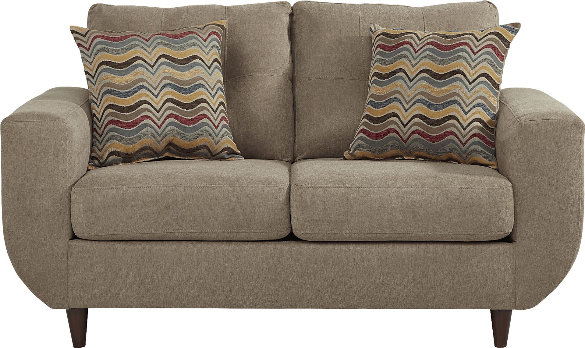 Rowlett Beige Loveseat - Image 1