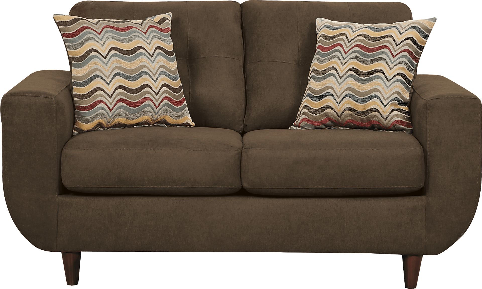 Rowlett Brown Loveseat - Image 1