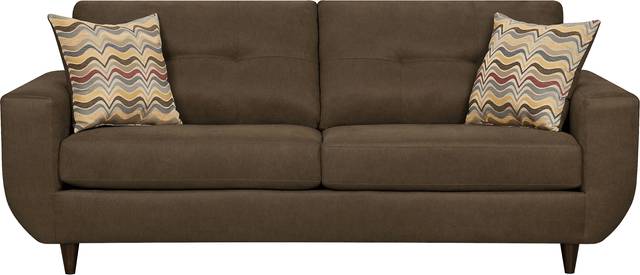 Rowlett Brown Sofa - Thumbnail - Image 1