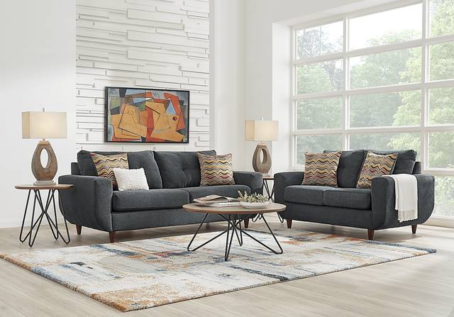 Rowlett Gray 2 Pc Living Room - Thumbnail - Image 1