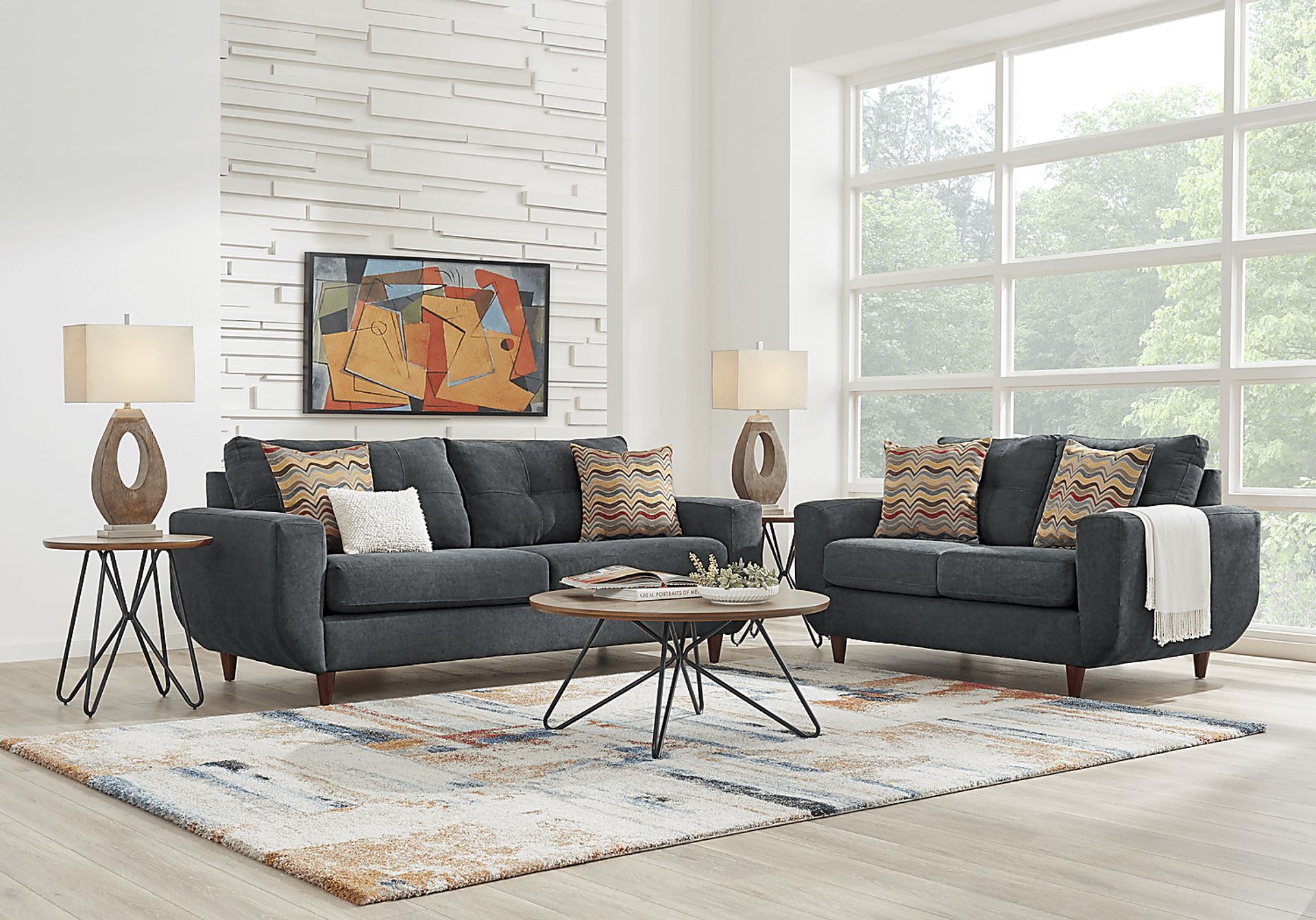 Rowlett Gray 2 Pc Living Room - Image 1