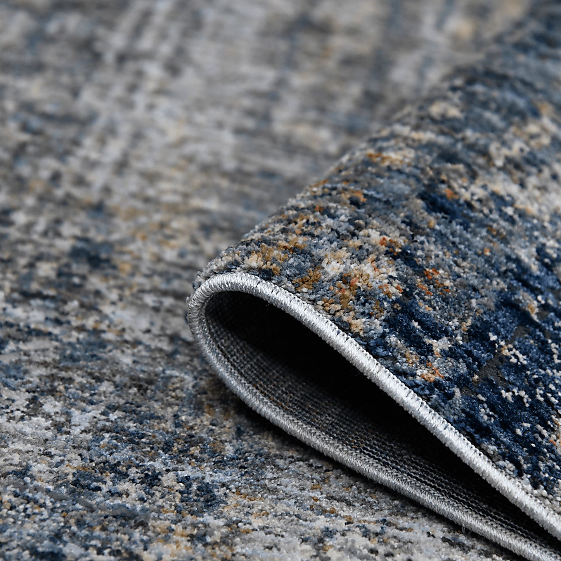 Rowom Gray/Orange 7'10 x 9'10 Rug - Image 5