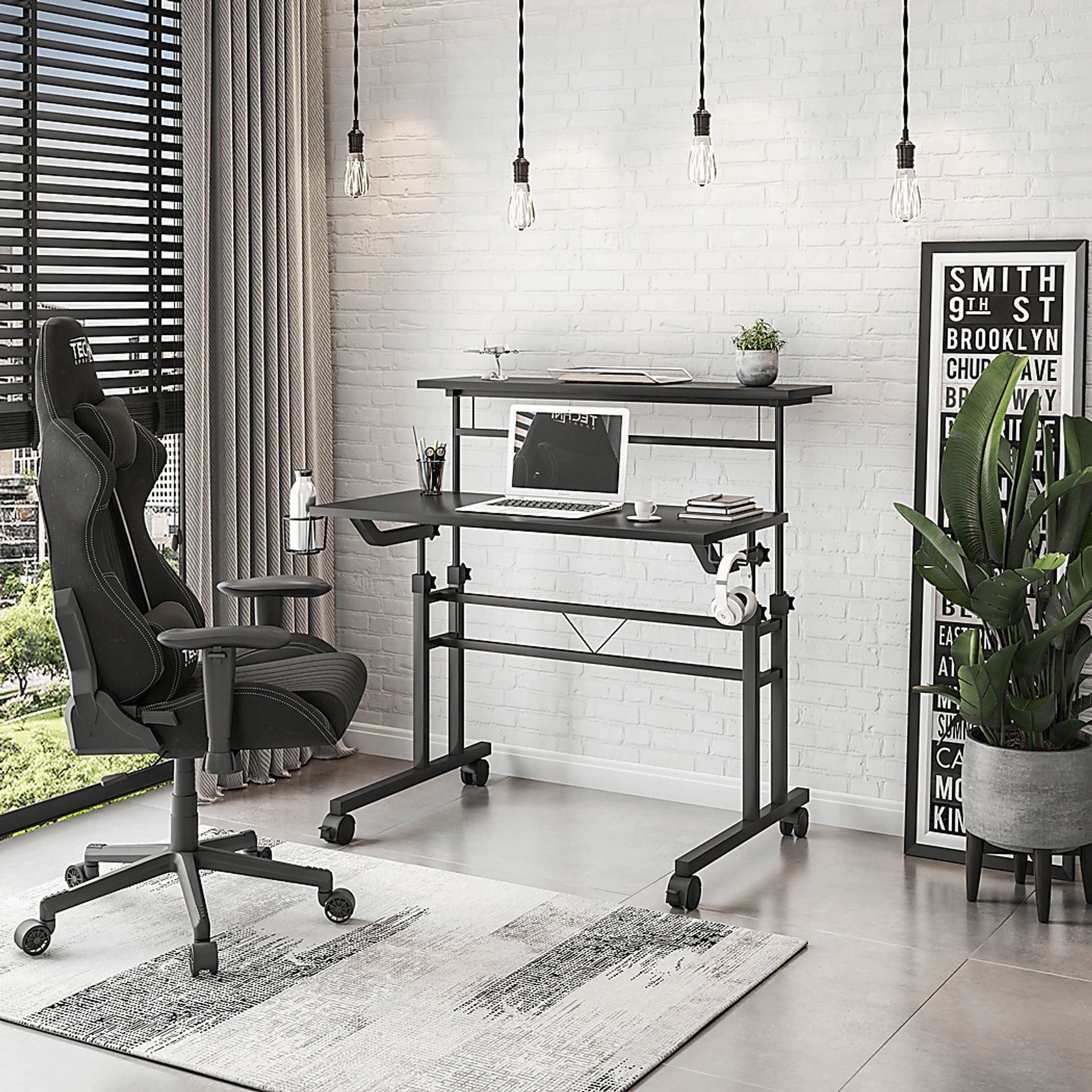 Rowson Black Writing Desk - Image 2
