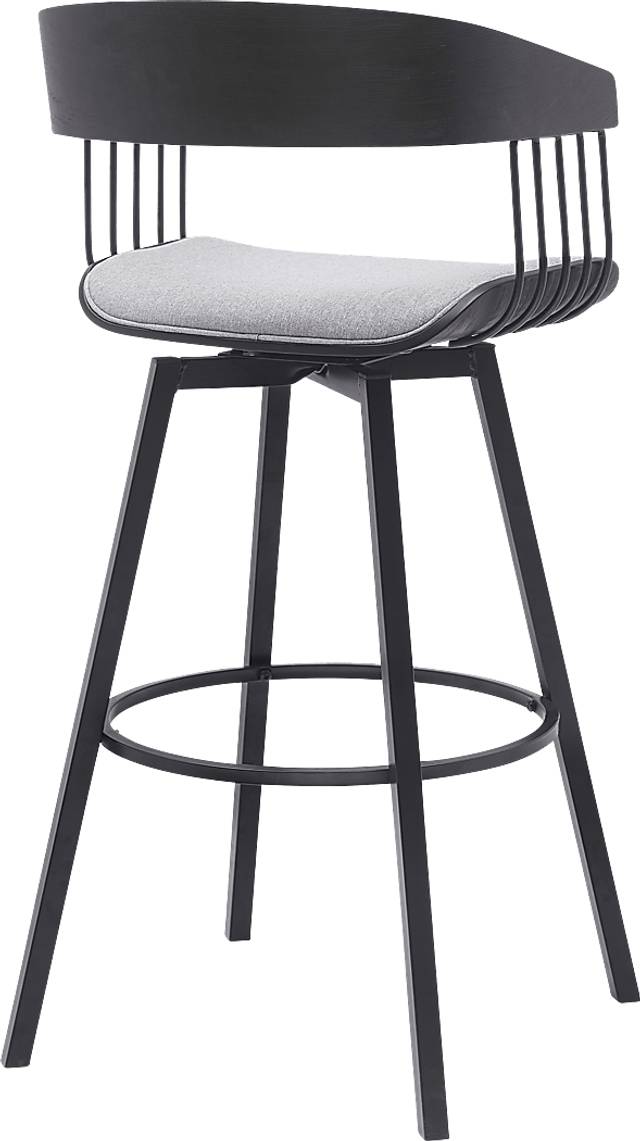 Rowtimber Gray Swivel Barstool - Thumbnail - Image 4