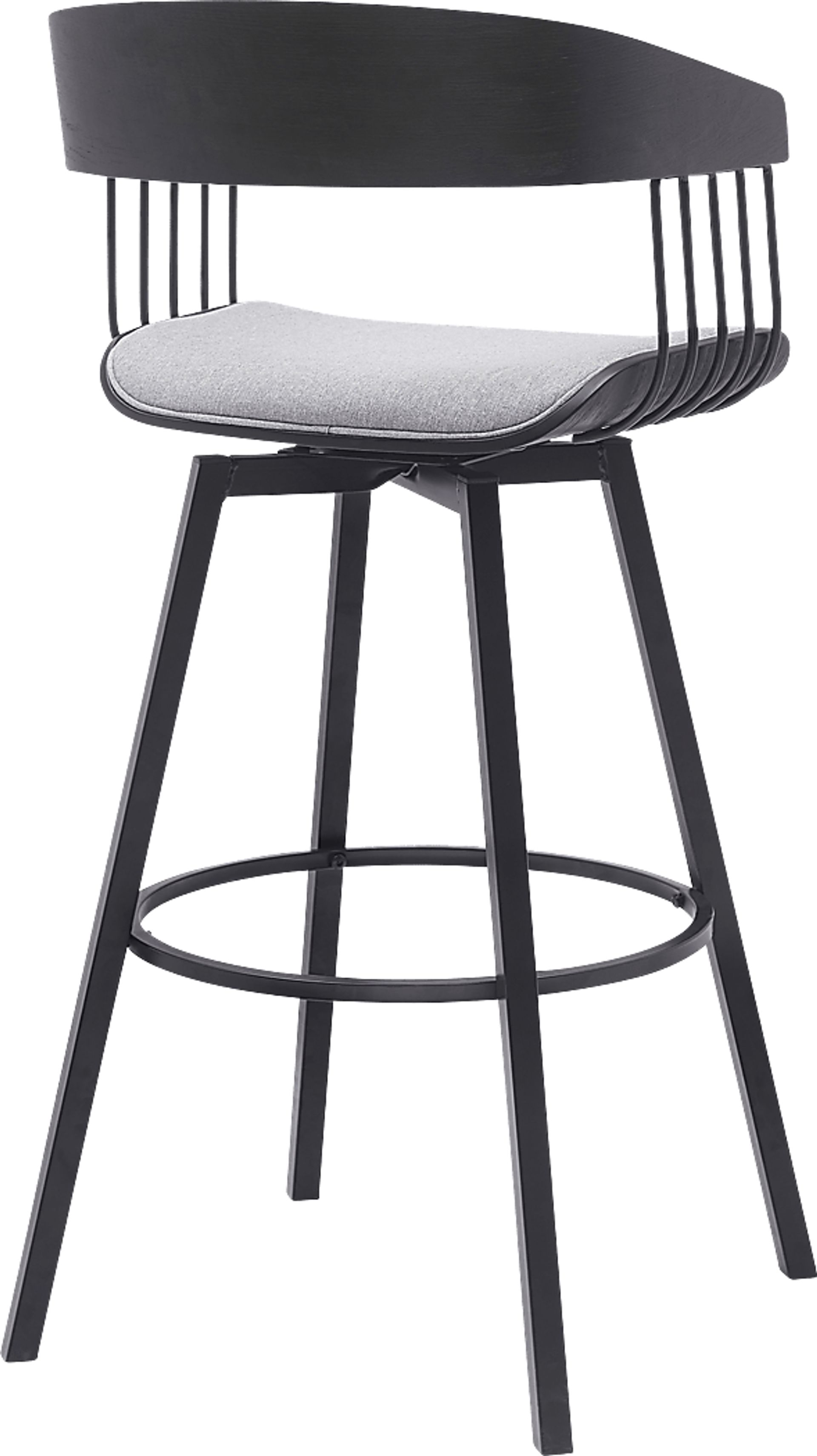 Rowtimber Gray Swivel Barstool - Image 4