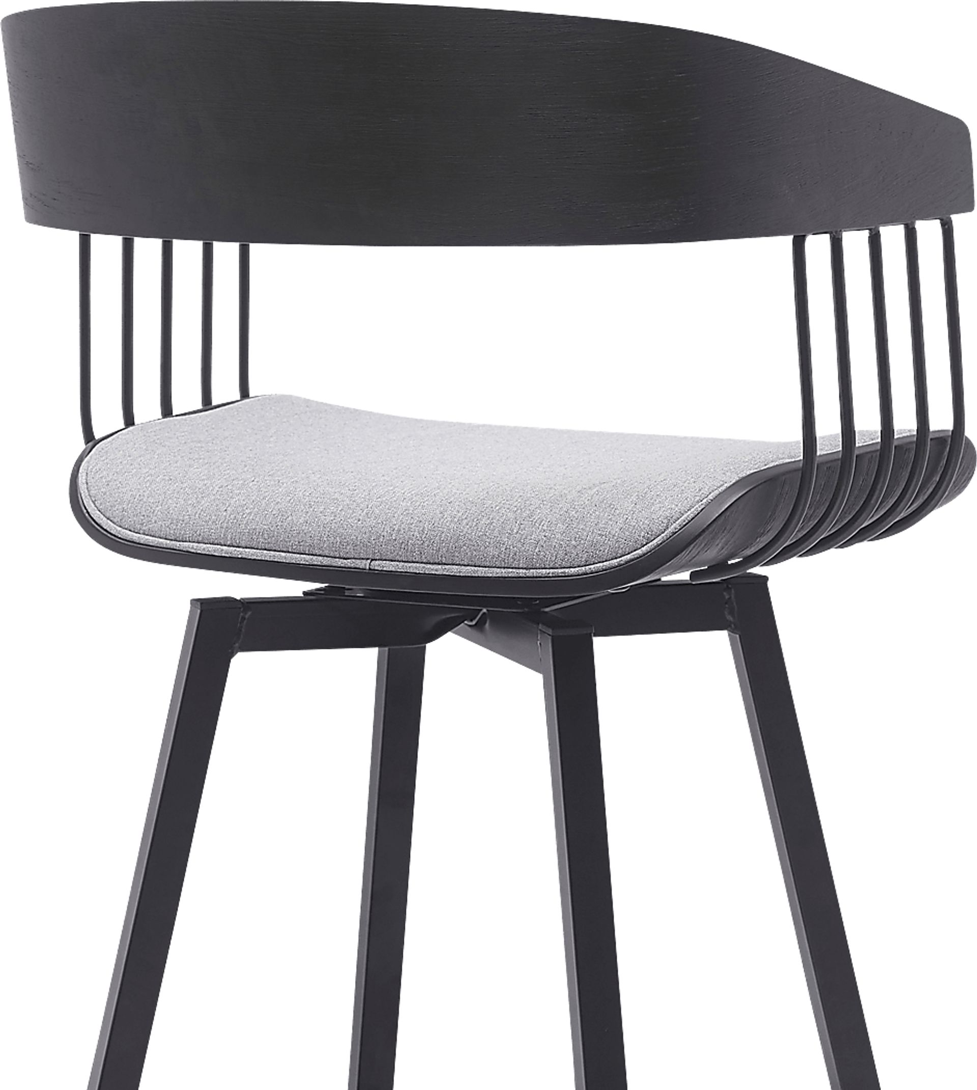 Rowtimber Gray Swivel Barstool - Image 5