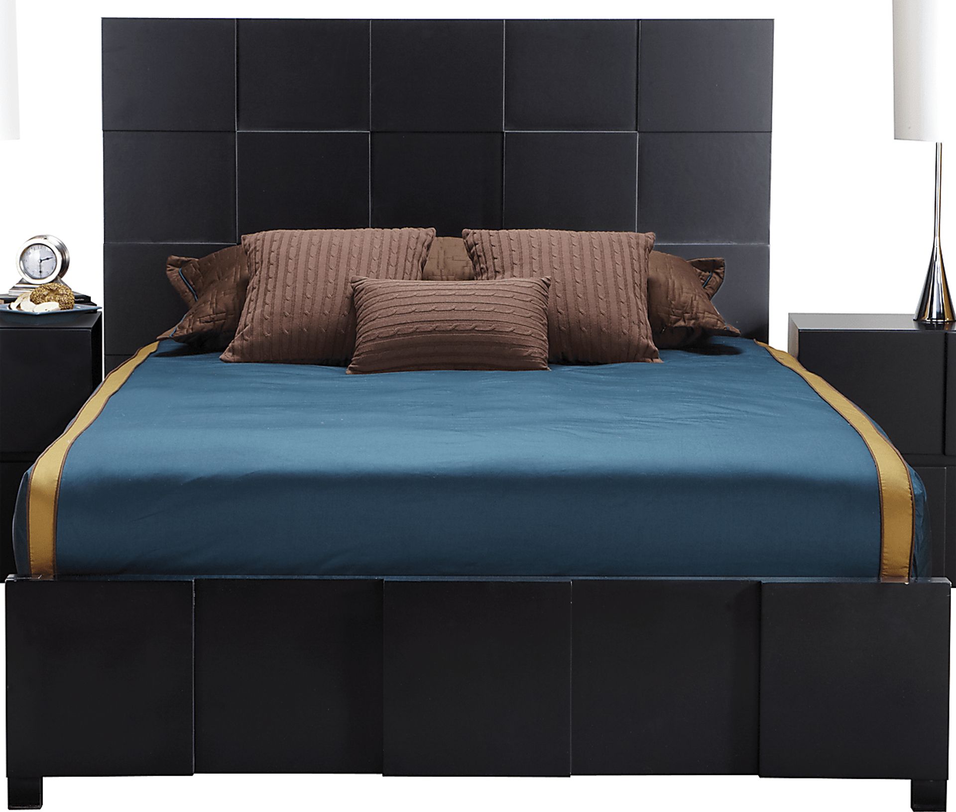 Roxanne Black 3 Pc Queen Bed - Image 1