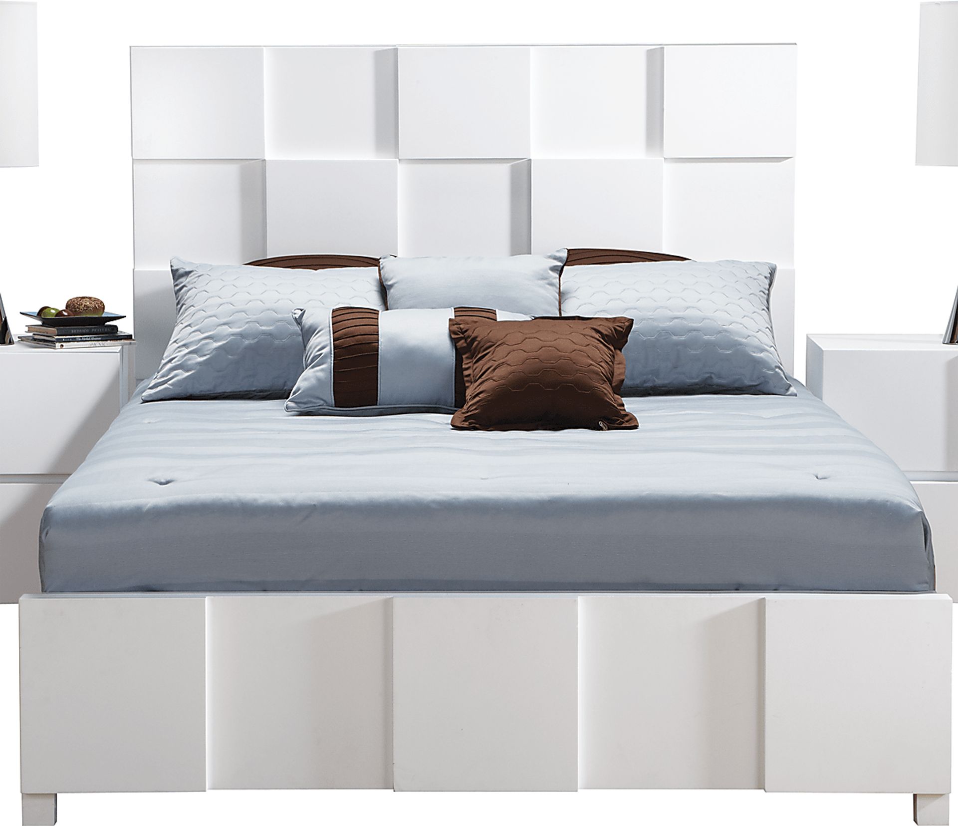 Roxanne White 3 Pc King Bed - Image 1