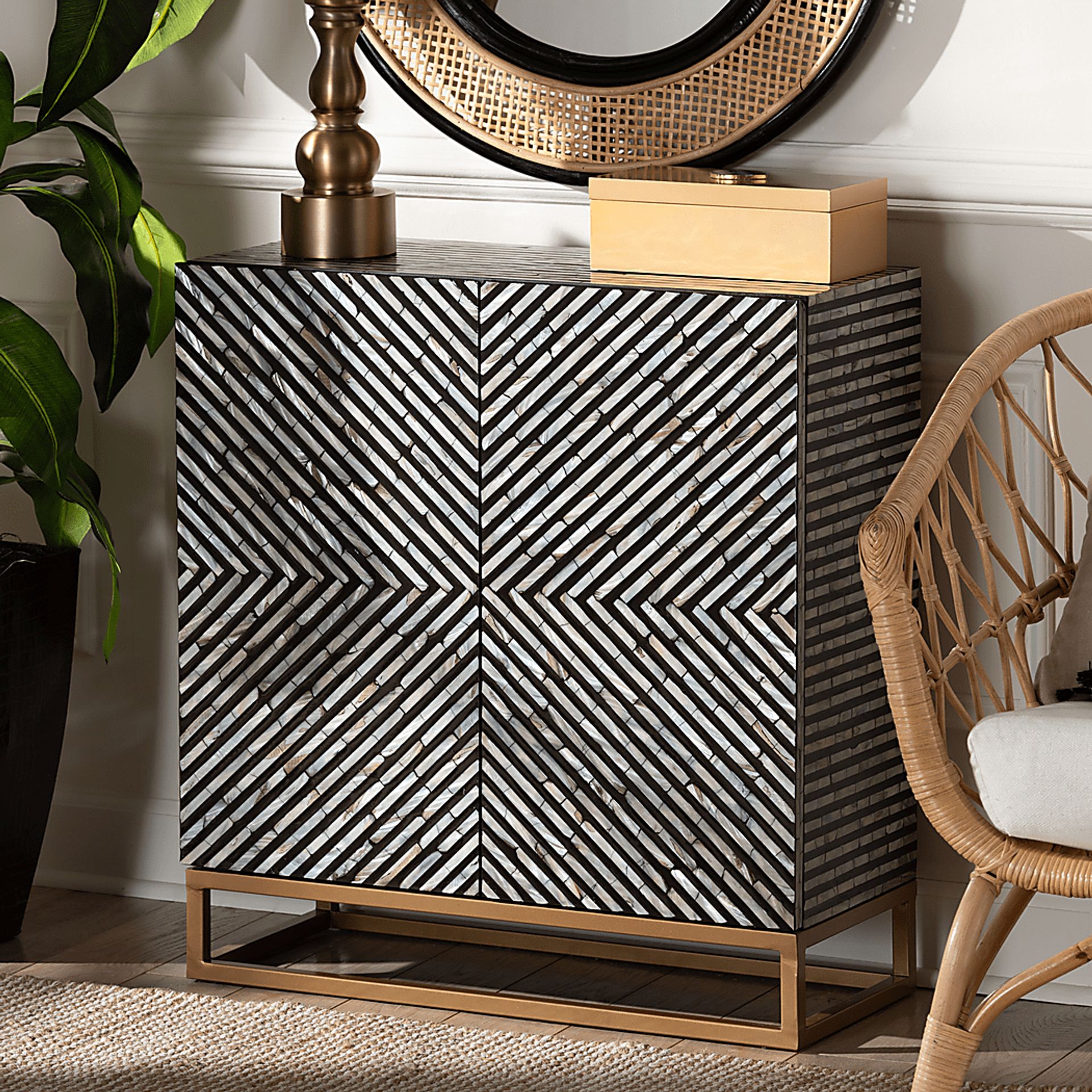 Roxbaro Black Accent Cabinet - Image 2