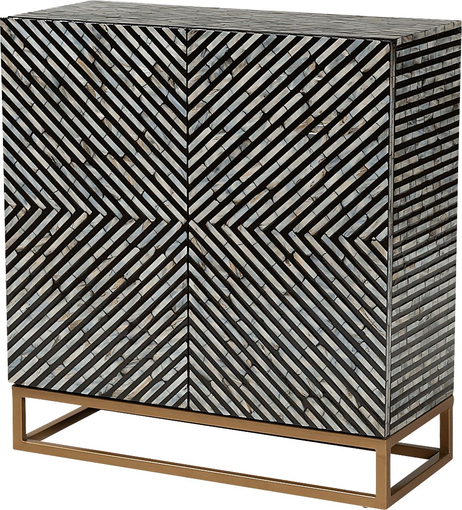 Roxbaro Black Accent Cabinet