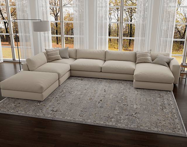 Roxbron Gray 5' x 7'8 Rug - Thumbnail - Image 2