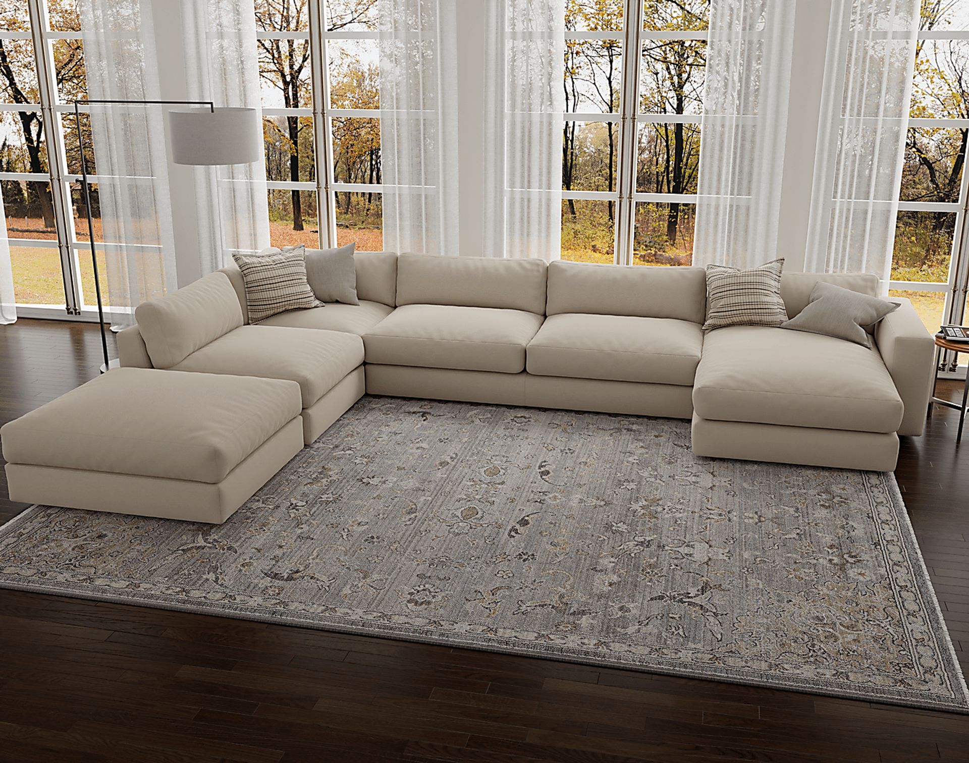 Roxbron Gray 5' x 7'8 Rug - Image 2
