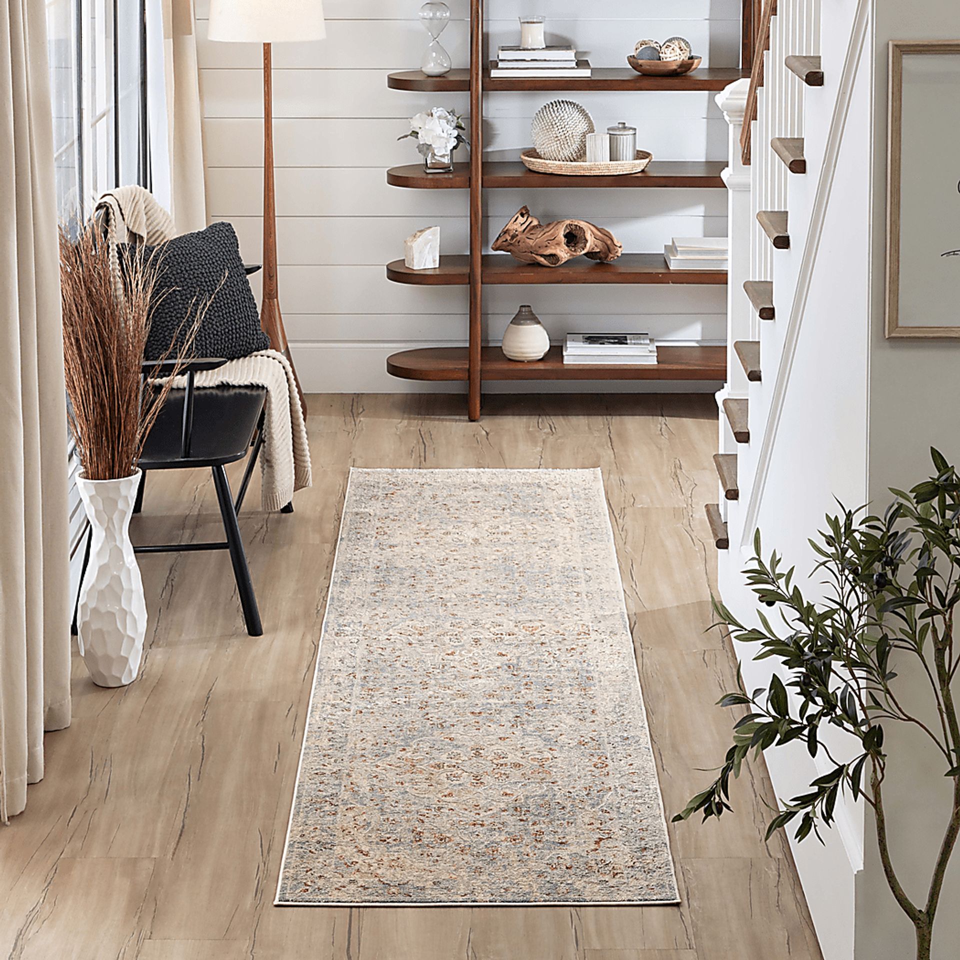 Roxfield Blue 2'6 x 10' Runner Rug - Image 2