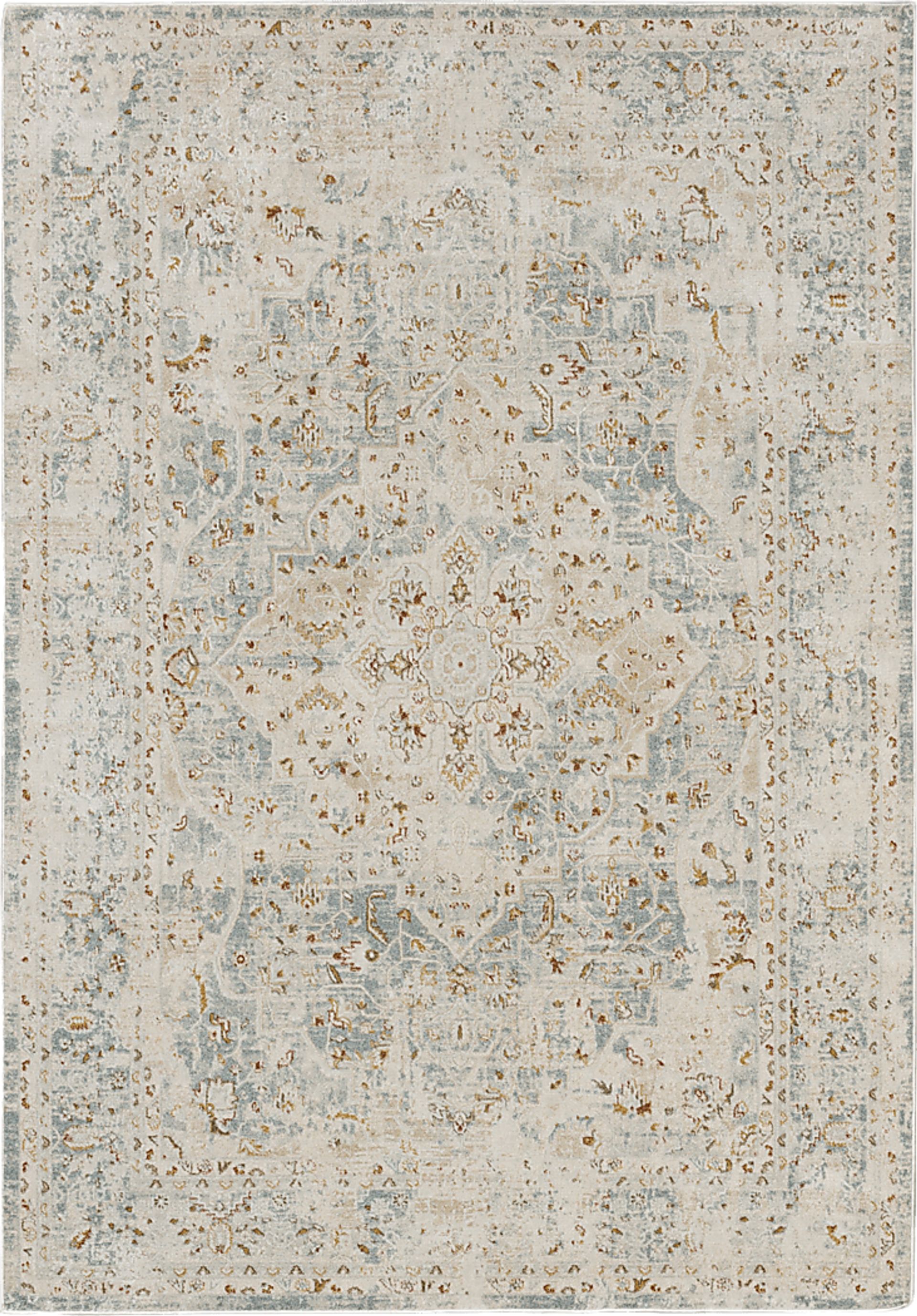 Roxfield Blue 5' x 7'6 Rug - Image 1