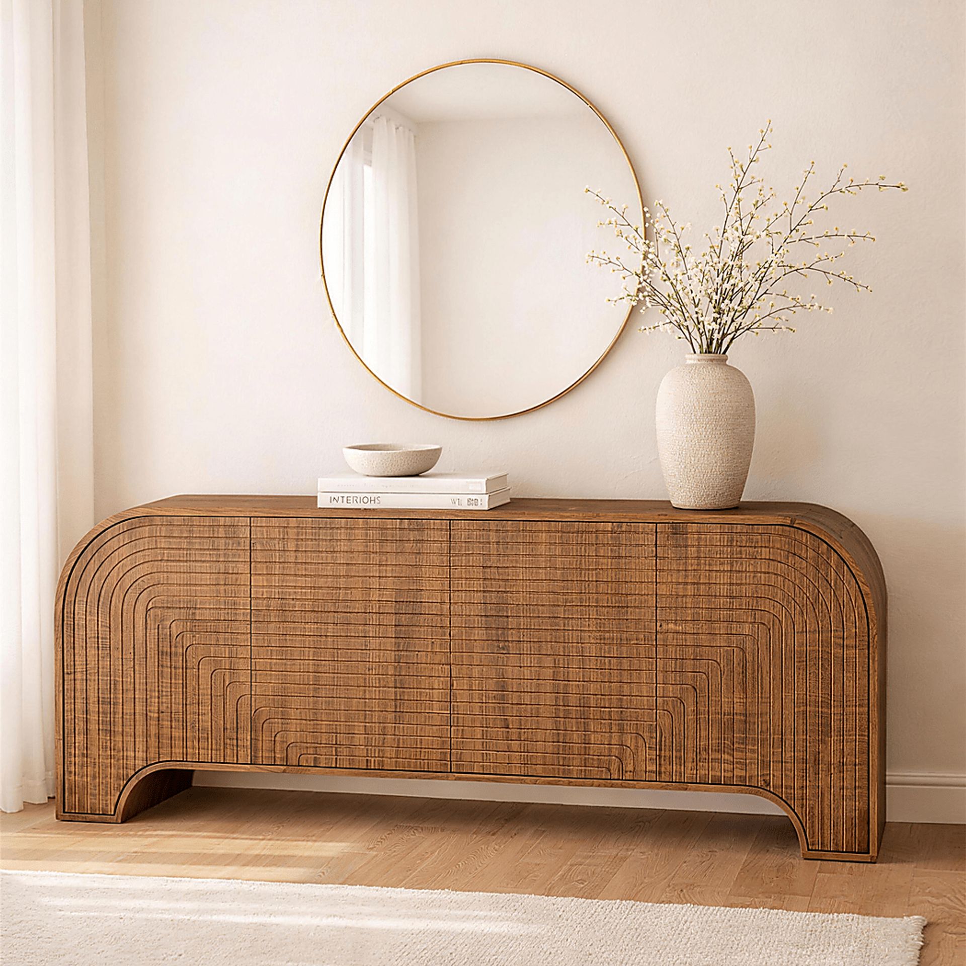 Roxiu Brown Sideboard - Image 2