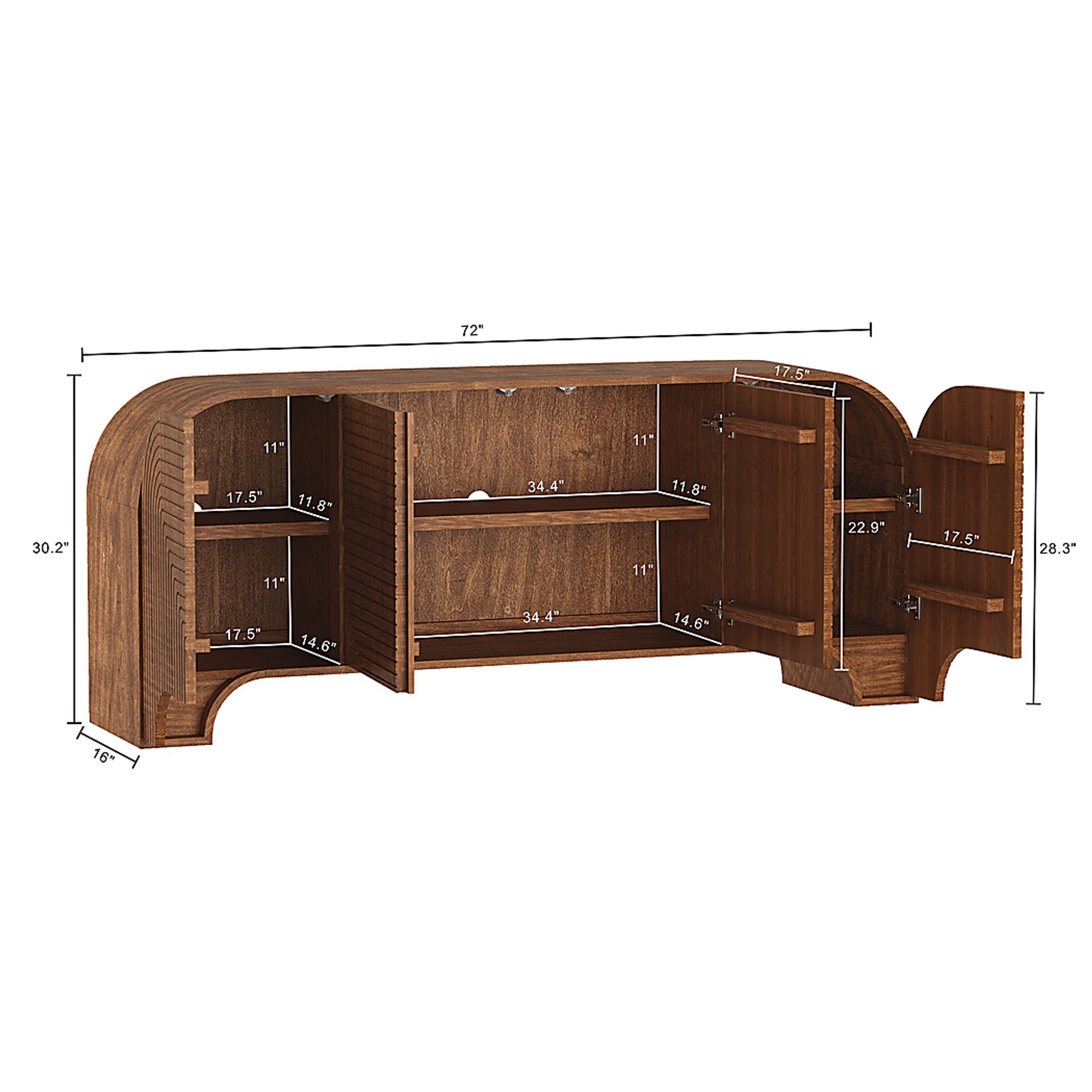 Roxiu Brown Sideboard - Image 9
