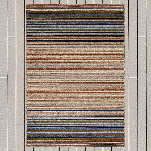 Roxmeny Multi 6' x 9' Indoor/Outdoor Rug - Thumbnail - Image 4