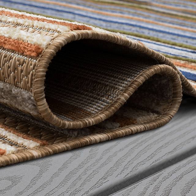 Roxmeny Multi 6' x 9' Indoor/Outdoor Rug - Thumbnail - Image 5