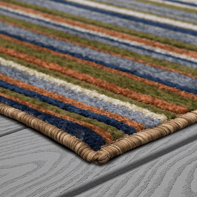 Roxmeny Multi 6' x 9' Indoor/Outdoor Rug - Thumbnail - Image 9
