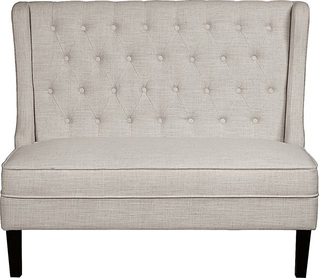 Roxmere Beige Settee - Thumbnail - Image 2