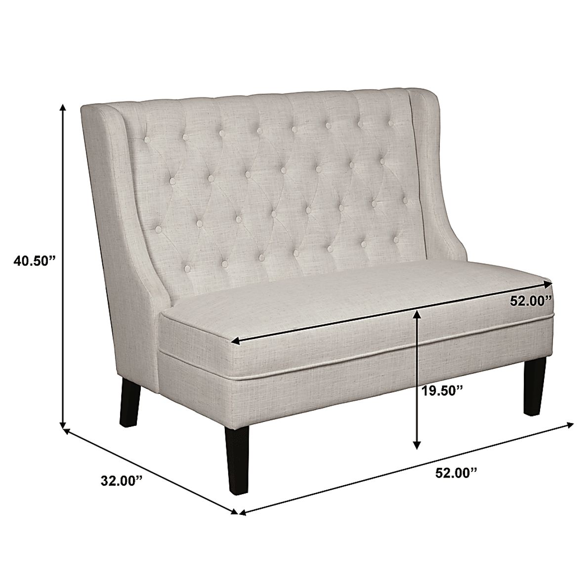 Roxmere Beige Settee Rooms To Go