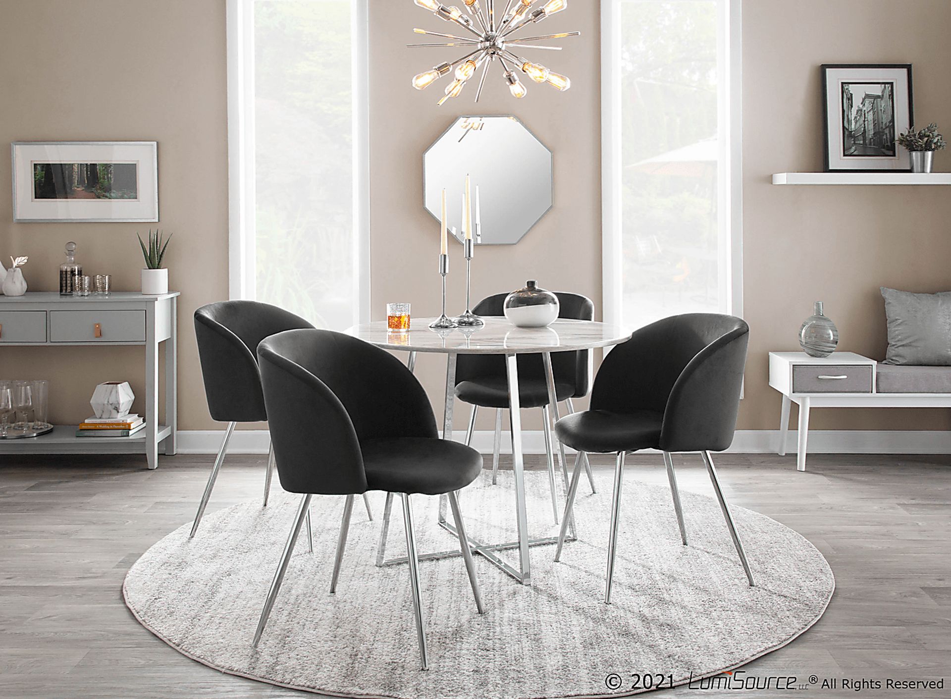Roxton Black Side Chair Set of 2 - Image 9