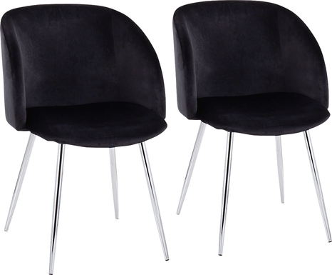 Roxton Black Side Chair Set of 2