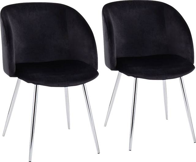 Roxton Black Side Chair Set of 2 - Thumbnail - Image 1