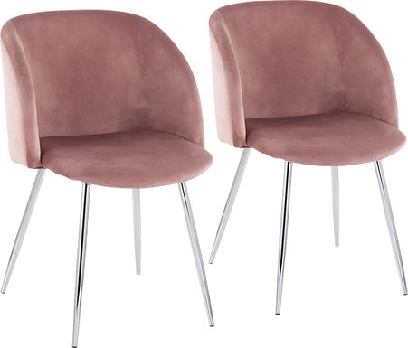 Roxton Pink Dining Chair Set of 2