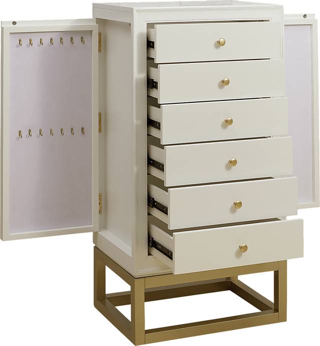 Roxwood White Jewelry Armoire - Thumbnail - Image 5