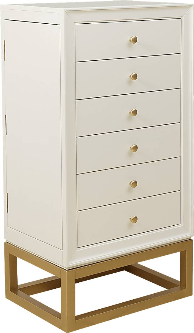 Roxwood White Jewelry Armoire - Thumbnail - Image 1