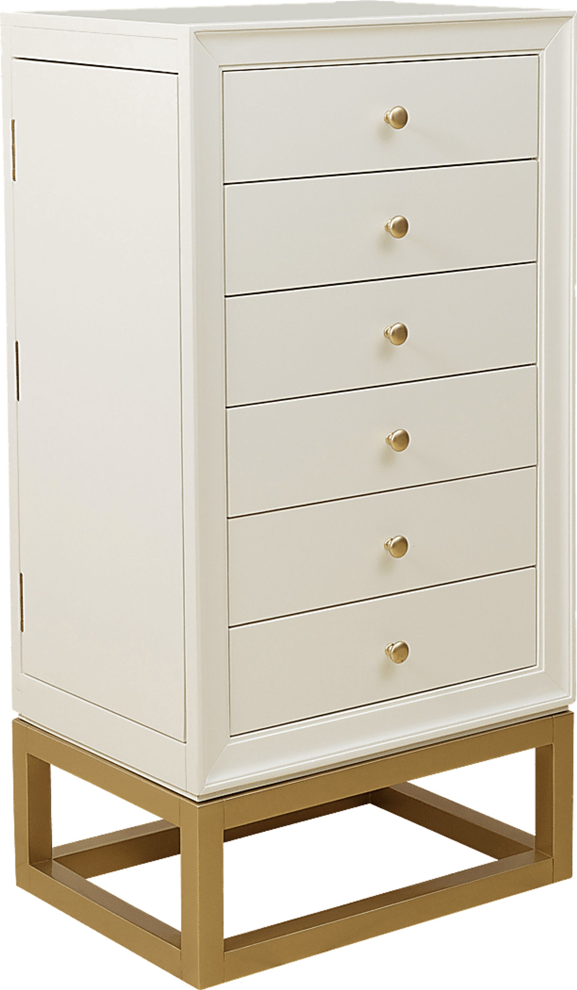 Roxwood White Jewelry Armoire - Image 1