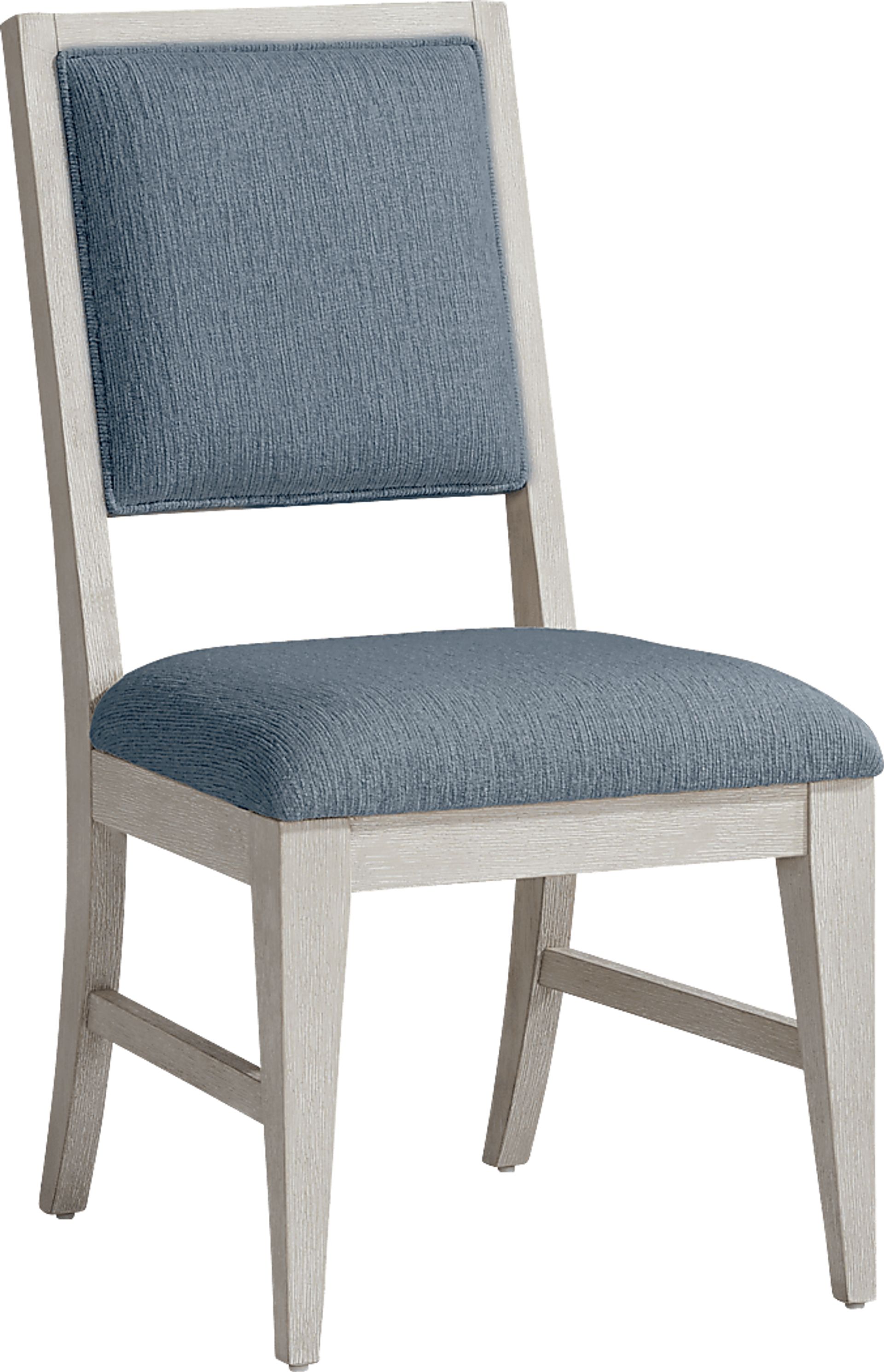 Royal Park Ivory 5 Pc Dining Room with Blue Chairs - Image 4