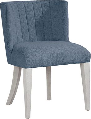 Royal Park Blue Upholstered Side Chair