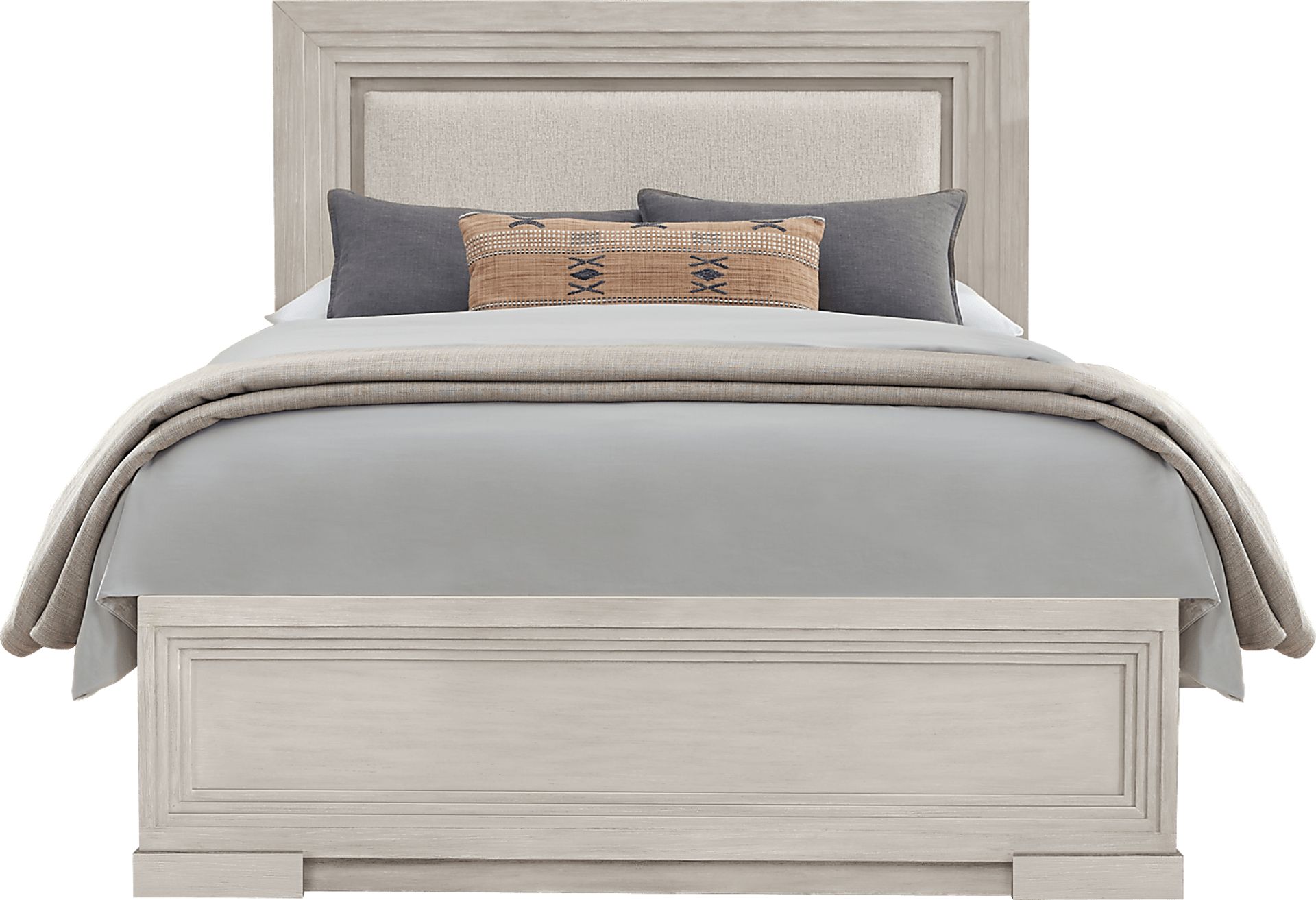 Royal Park Ivory 7 Pc King Panel Bedroom - Image 3