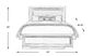 Royal Park Ivory 3 Pc Queen Panel Bed