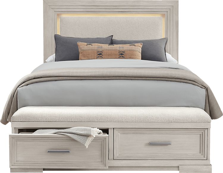 3 pc queen storage bed