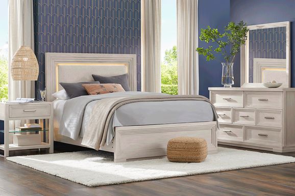 Royal Park Ivory 5 Pc King Panel Bedroom