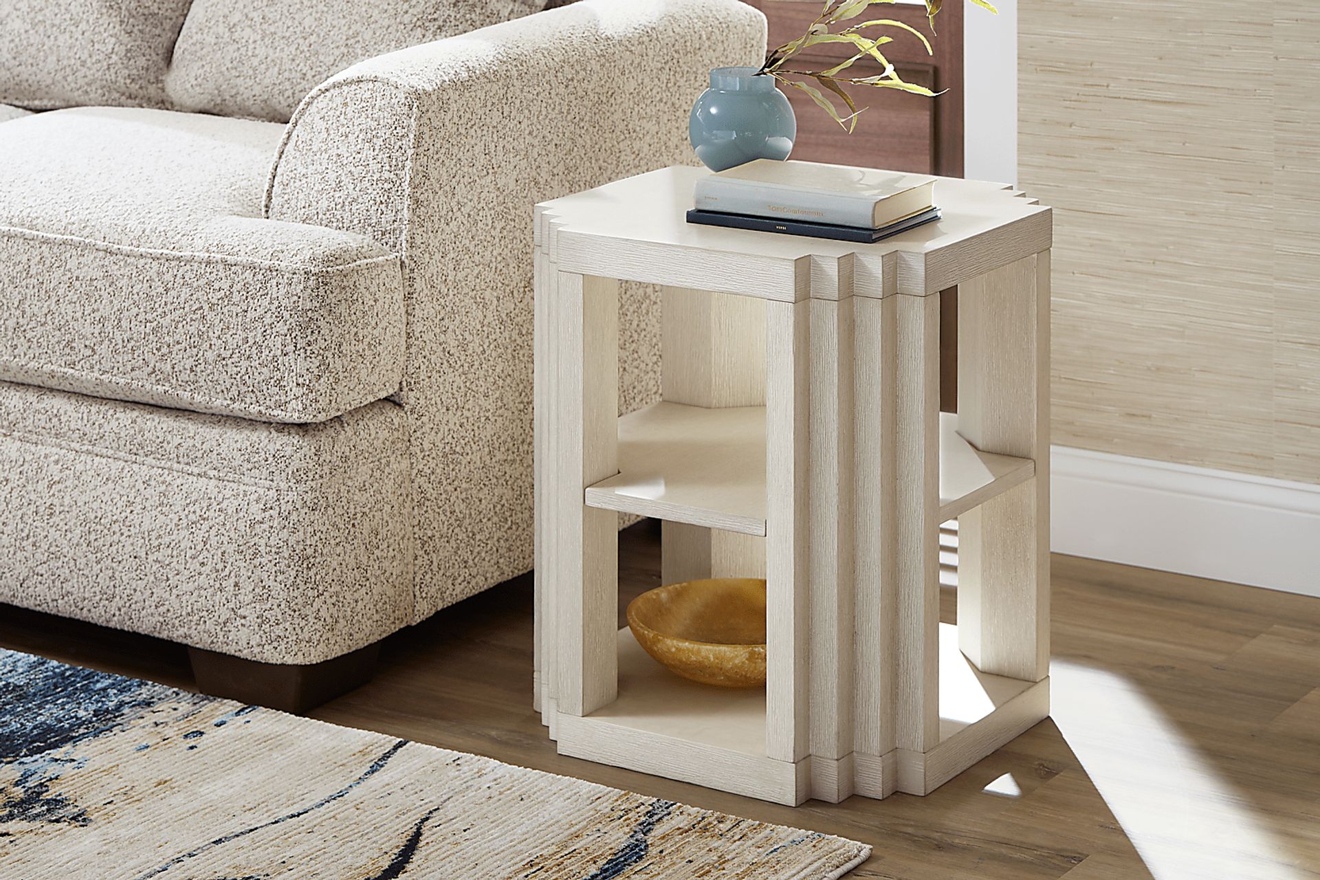 Royal Park Ivory Chairside Table - Image 3